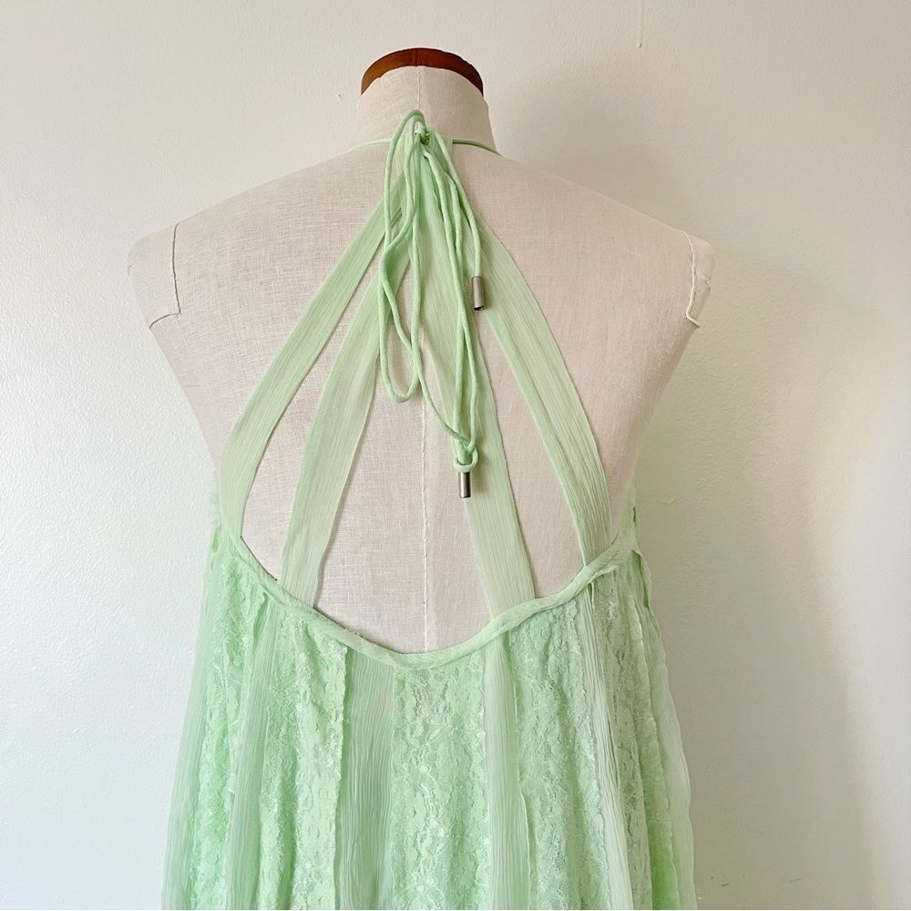 Free People Green Sweet Sea Lace Maxi Dress Size Large NWOT - Picture 5 of 10